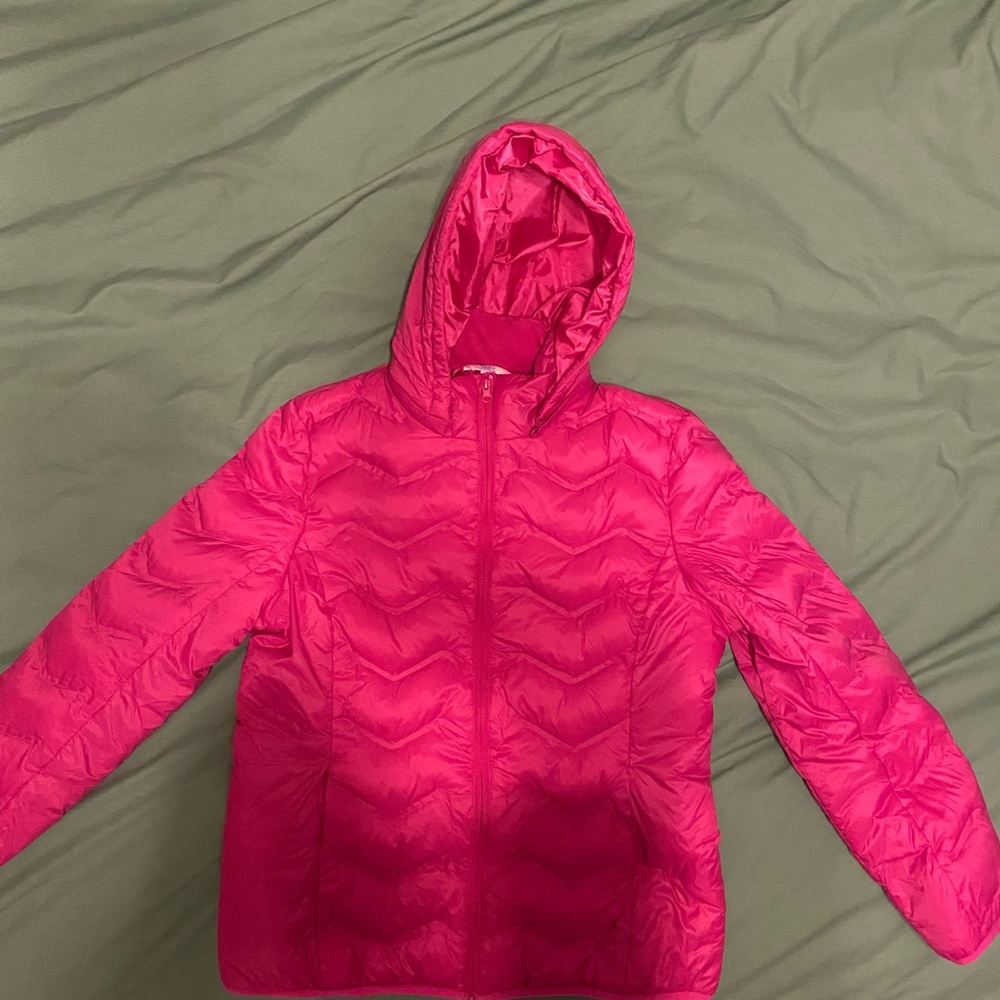 Time & Tru Pink Puffy Winter Jacket.